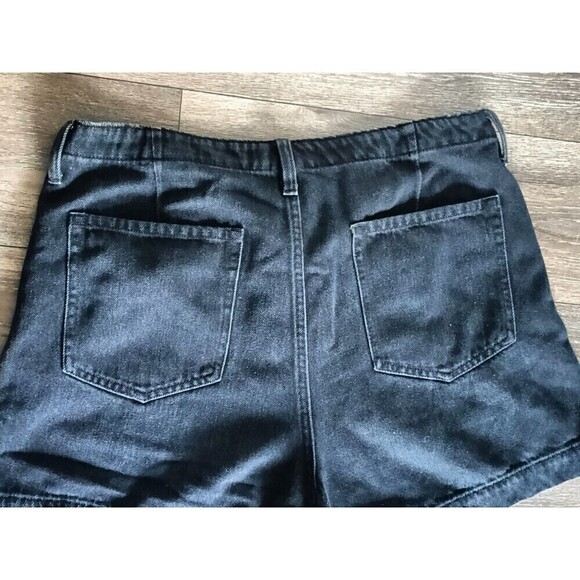 Banana Republic Shorts Womens Size 32 Black Denim High Rise Fit Mom High Waisted - Picture 9 of 9